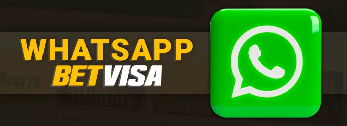 Contacting BetVisa casino support agents on WhatsApp