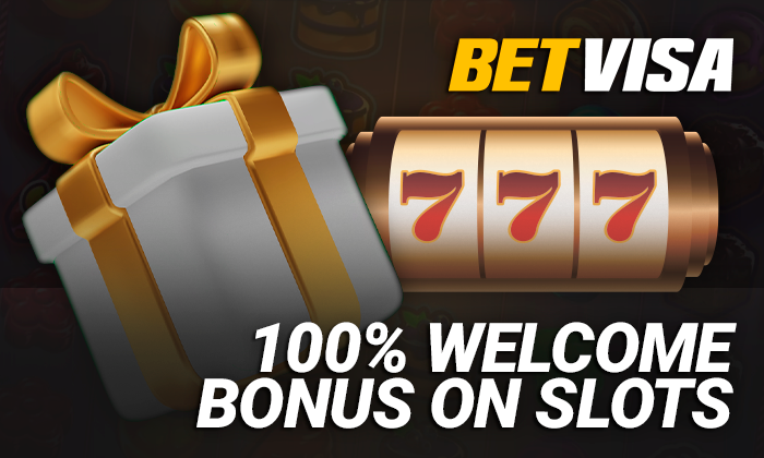 Welcome bonus for slots at BetVisa Casino - get ৳20,000 to account