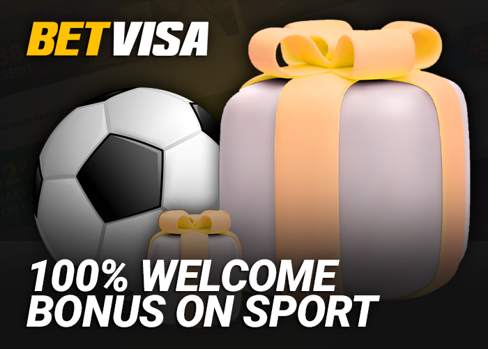 Welcome bonus for sporting events at BetVisa - up to 100%