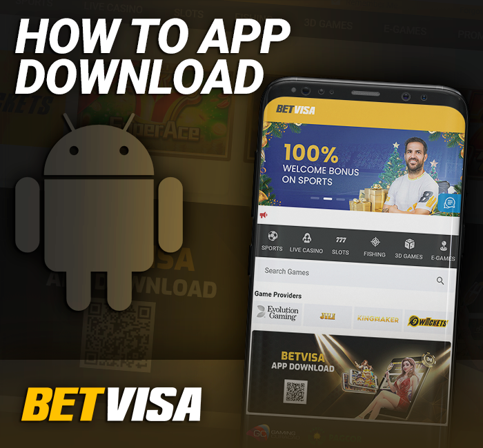 BetVisa mobile app for android phones - how to download