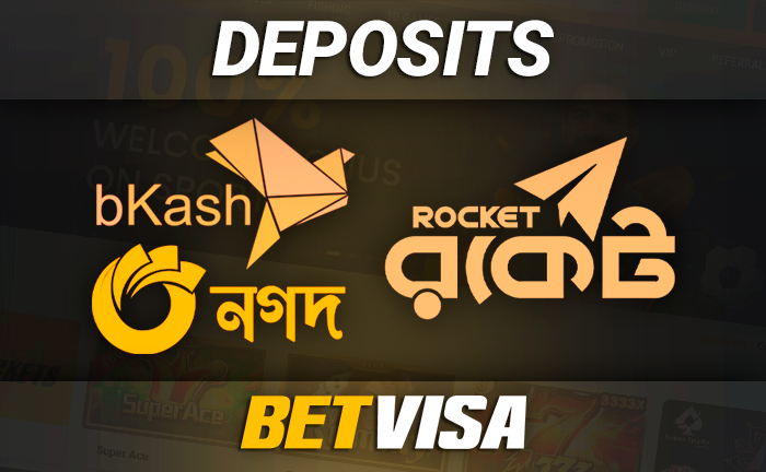 Methods to deposit to your BetVisa account - which payment systems to use